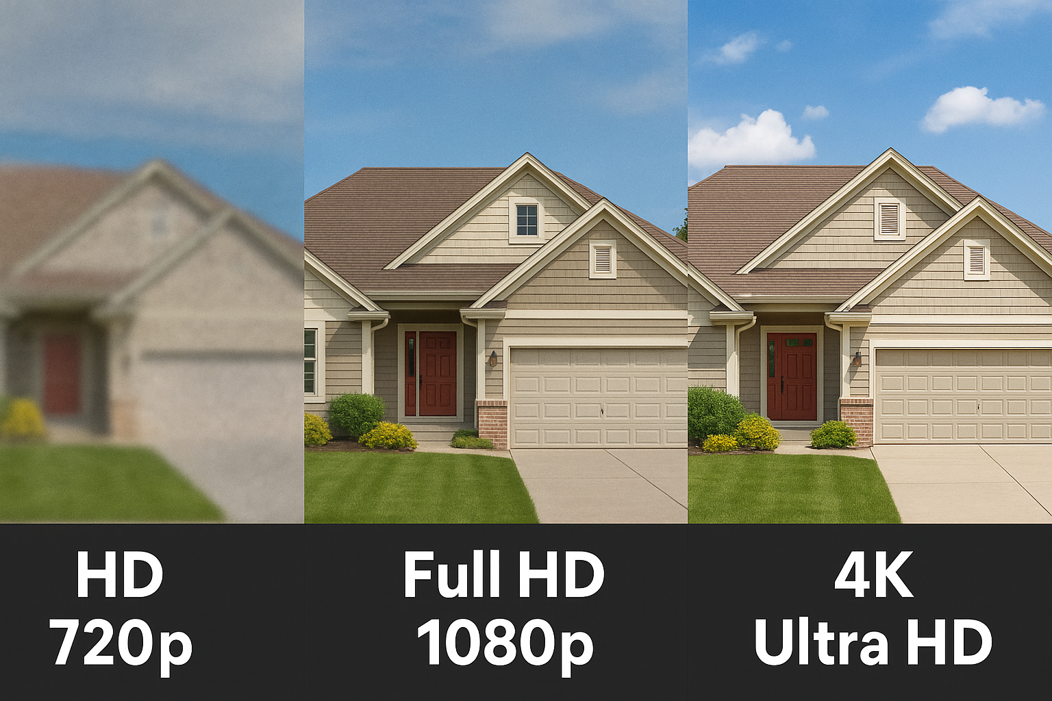 Auflösungsvergleich HD vs Full HD vs 4K