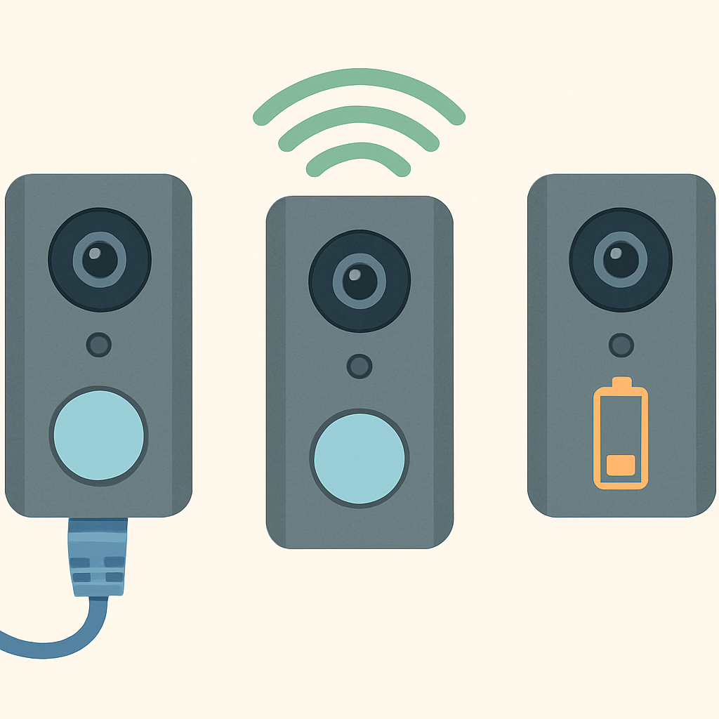 Vergleich Türklingel-Stromversorgung: PoE, WLAN und Akku