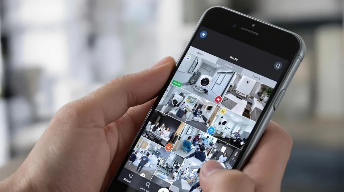 App-Steuerung für WLAN Kameras